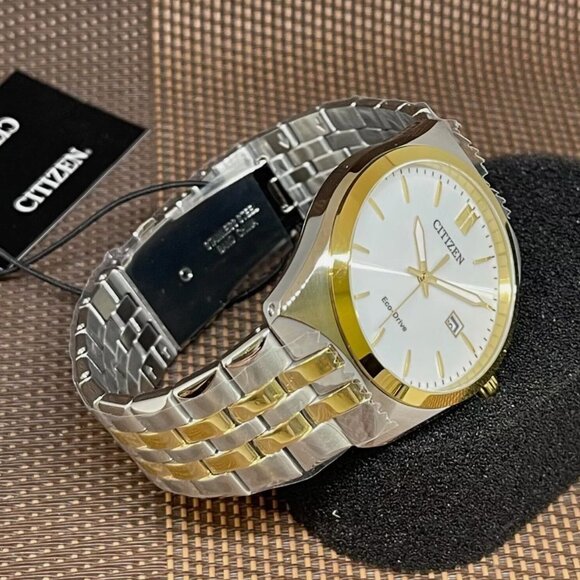 Men NEW Citizen Eco-Drive Corso Two-Tone Gold Men\'s Watch